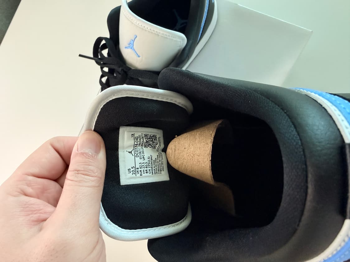 나이키 조던1 로우 유니버시티 블루 275(w) 상품이미지4