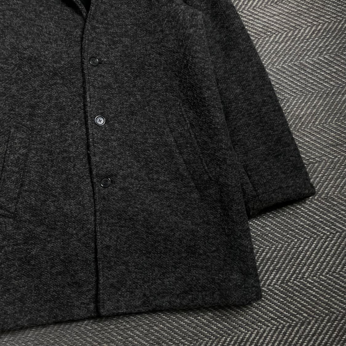 빈티지 트위드 오버핏 싱글 발마칸 코트o 4783 상품이미지2