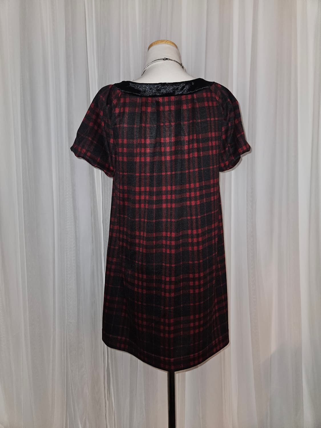 colza 빈티지 레드 체크 원피스 니혼진 공겜여주 갸루 캐캐체 슈슈룬 상품이미지4