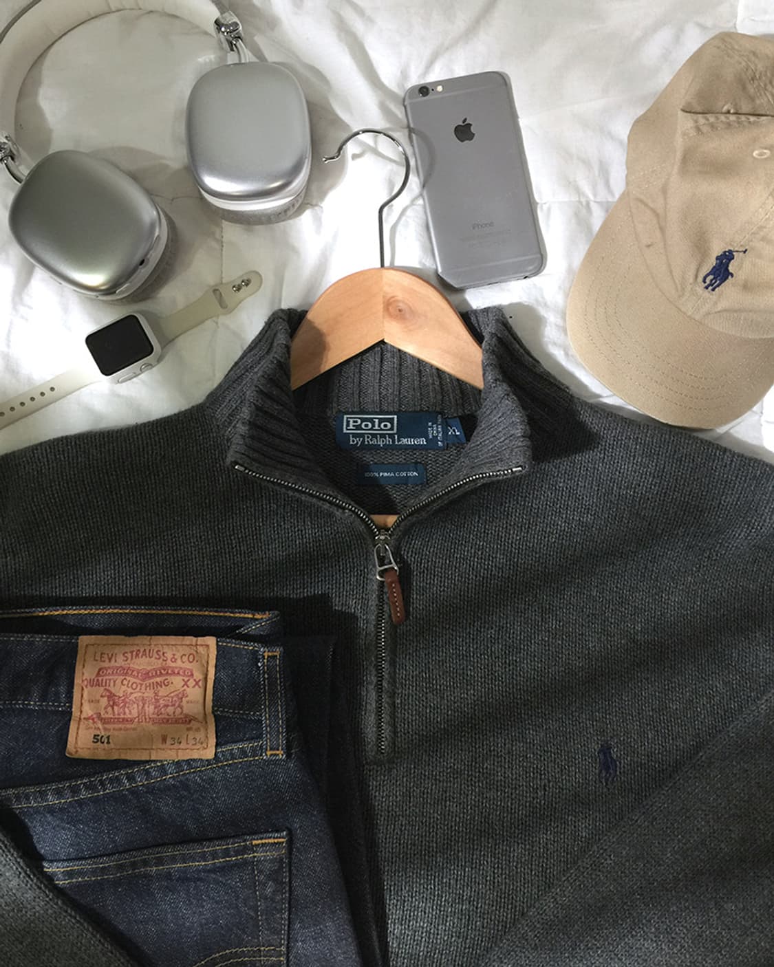 (MAN) 폴로랄프로렌 반집업 니트 스웨터 XL~XXL  상품이미지1