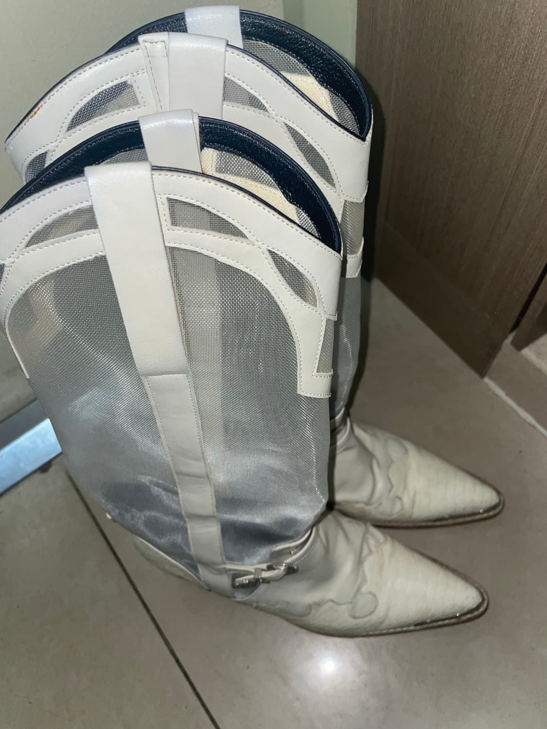 2000 아카이브스 웨스턴 부츠 (아이보리, 240) 상품이미지5