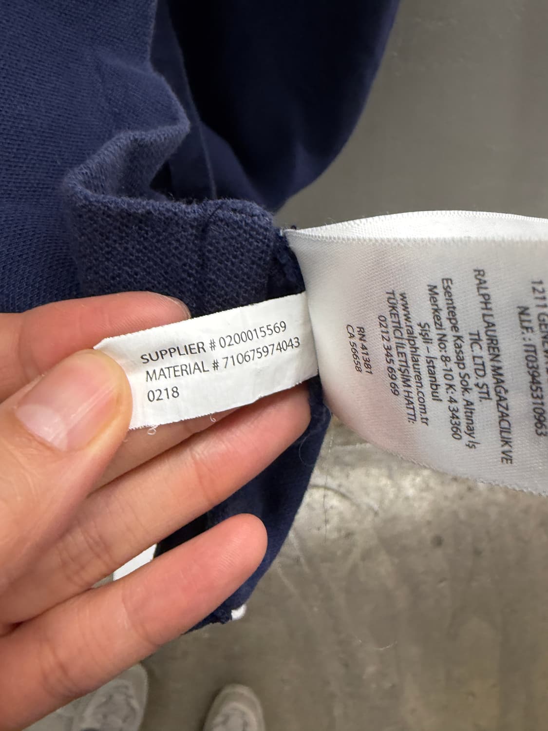 폴로 카라 반팔 티셔츠 네이비 M 상품이미지5