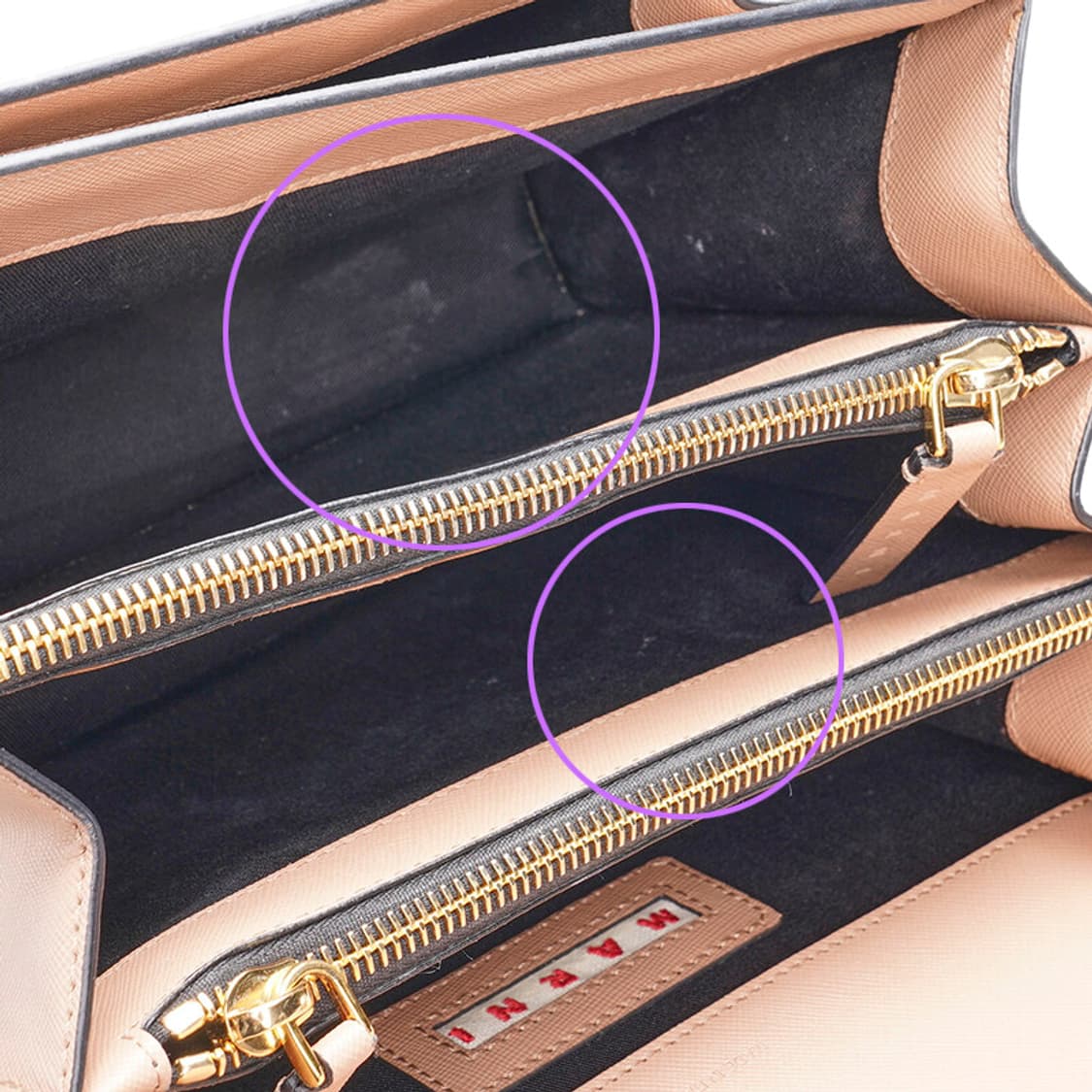 (중고) 마르니 베이지 사피아노 트렁크 미듐 숄더백 상품이미지10