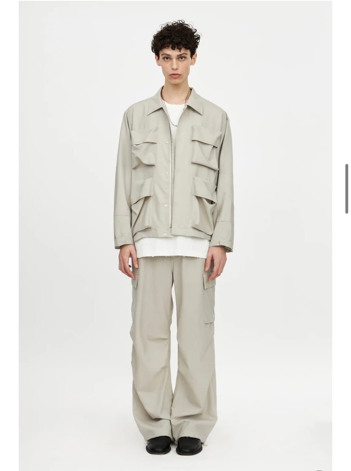 [Youth] 23ss 스트링 카고 팬츠_Ecru ( S 사이즈) 상품이미지5