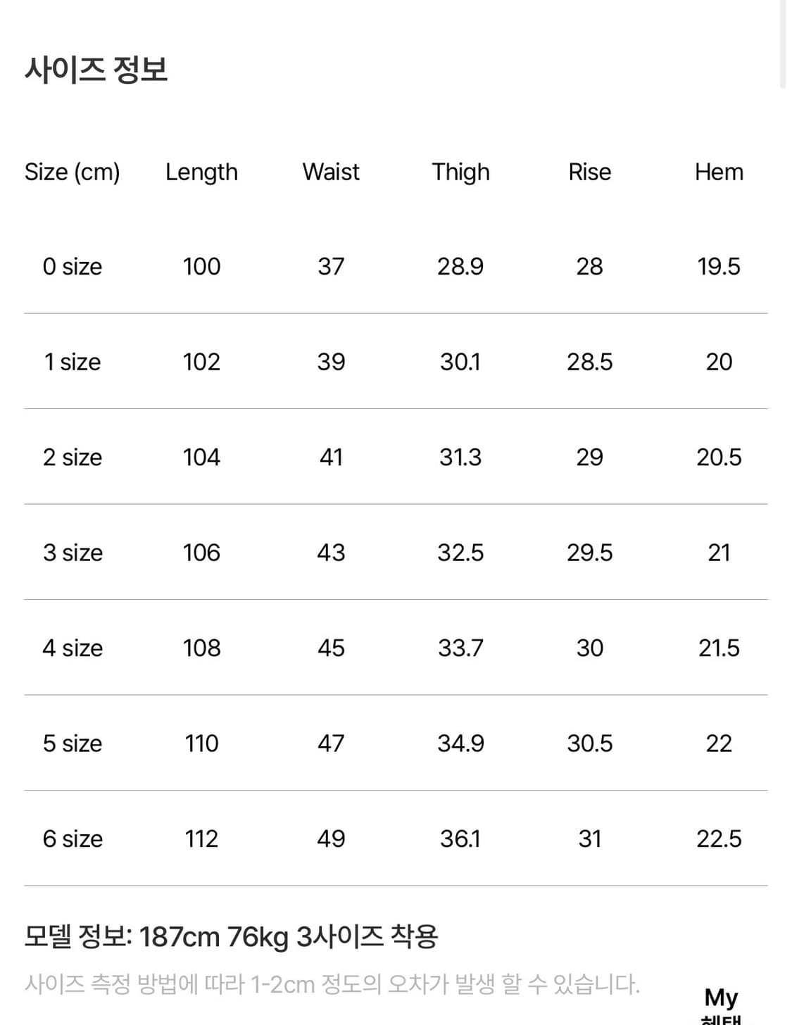 25ss 포터리 원워시드 컴포트 데님 라이트블루2컬러 2사이즈  새상품 상품이미지2