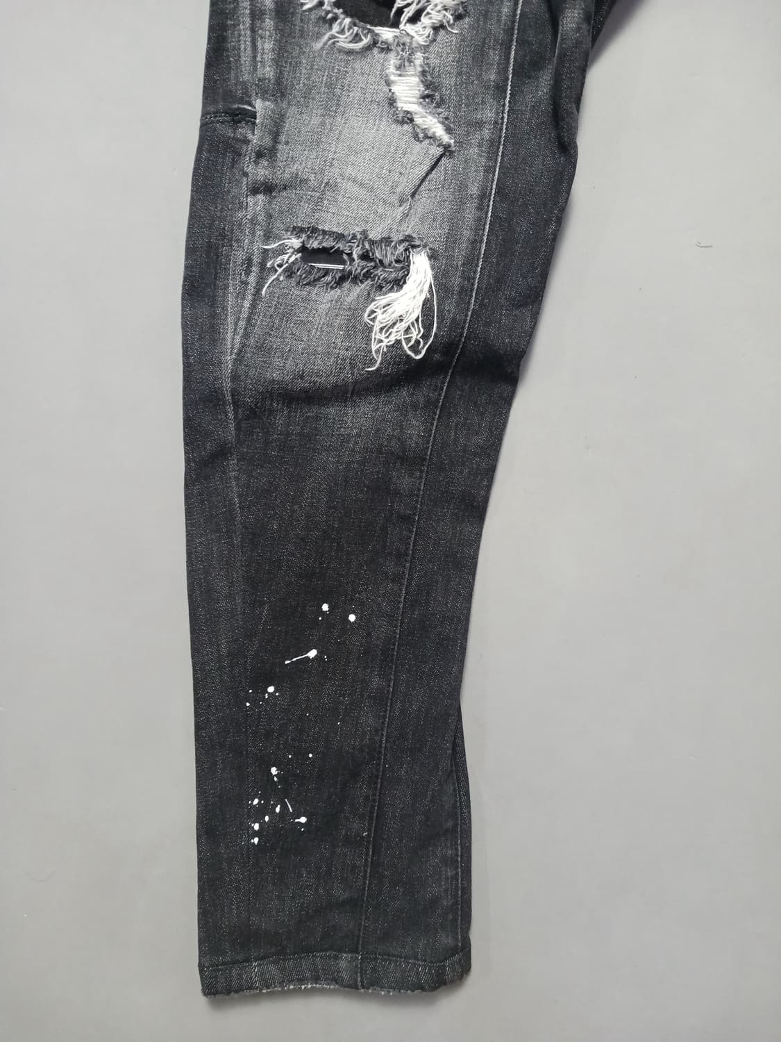 [50] 디스퀘어드2 로고프린팅 타이디바이커 블랙진 청바지 34 35 상품이미지3