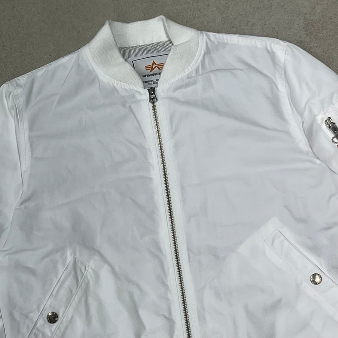 알파인더스트리 화이트 ma-1 점퍼 s10738 상품이미지4