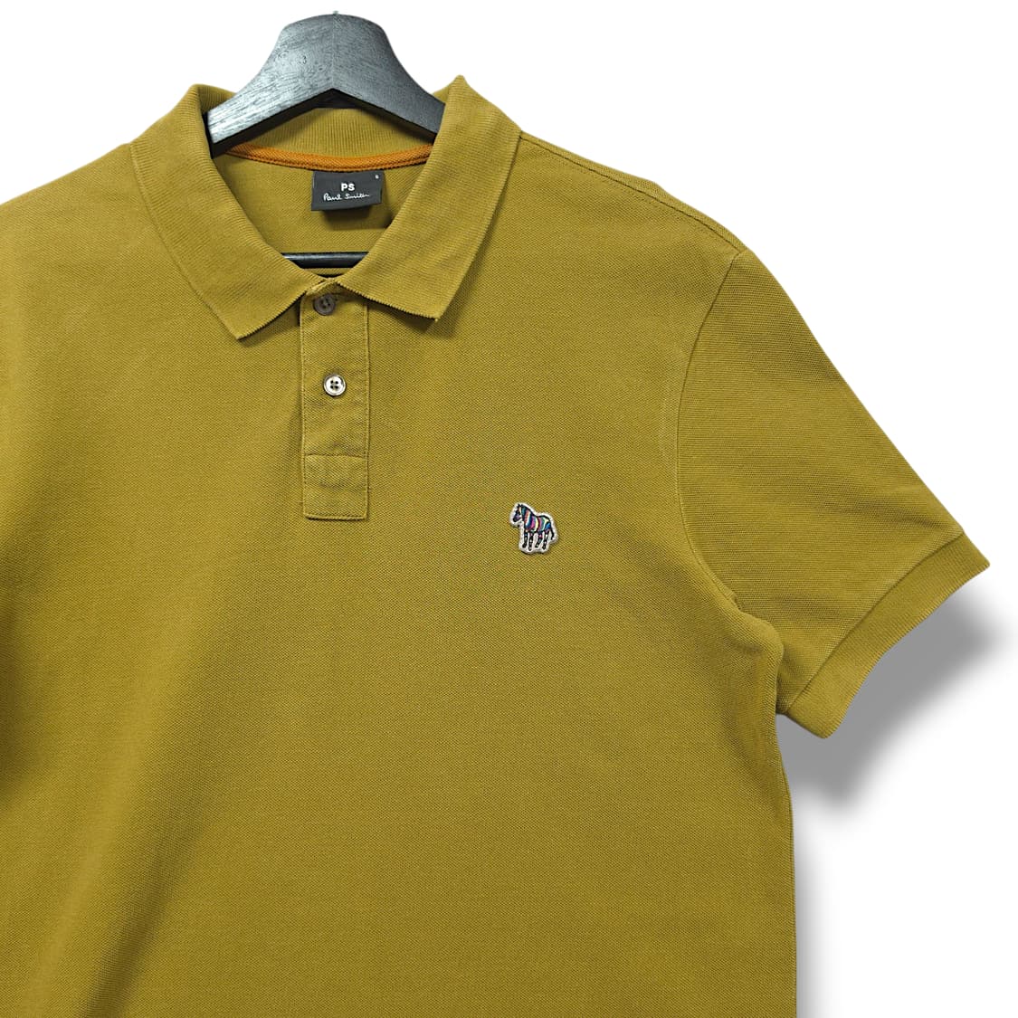 [S] 폴스미스 다크옐로우 지브라 로고 PK 반팔 카라티셔츠 상품이미지3