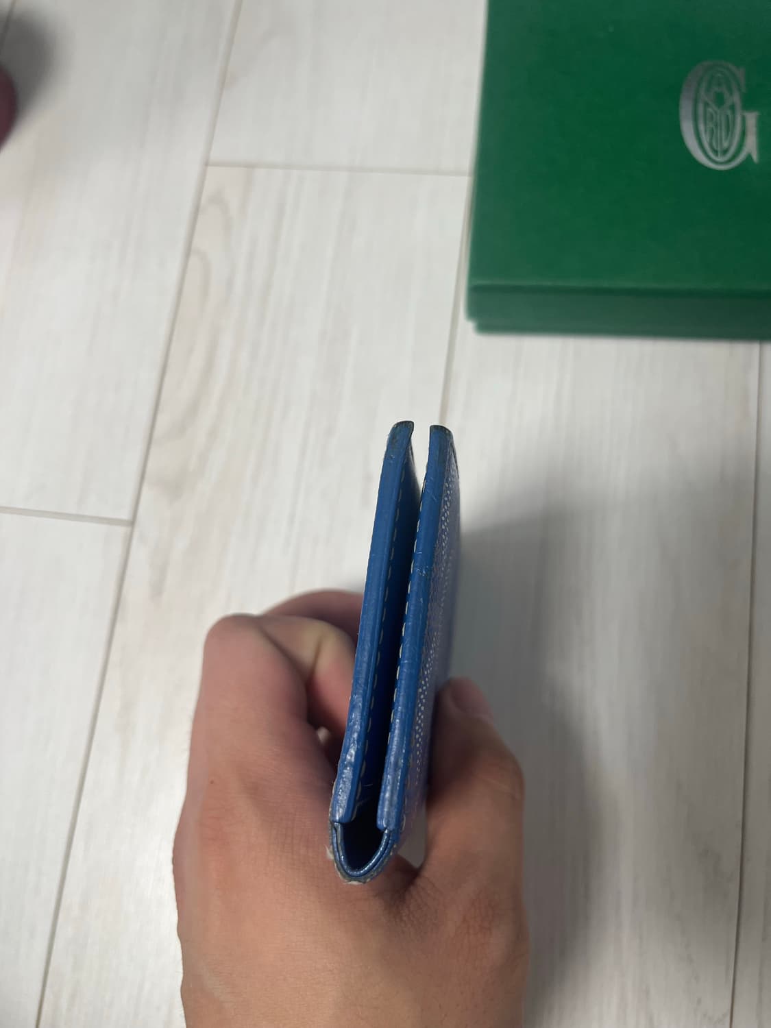 백화점판 고야드 생피에르 카드지갑 블루 상품이미지6