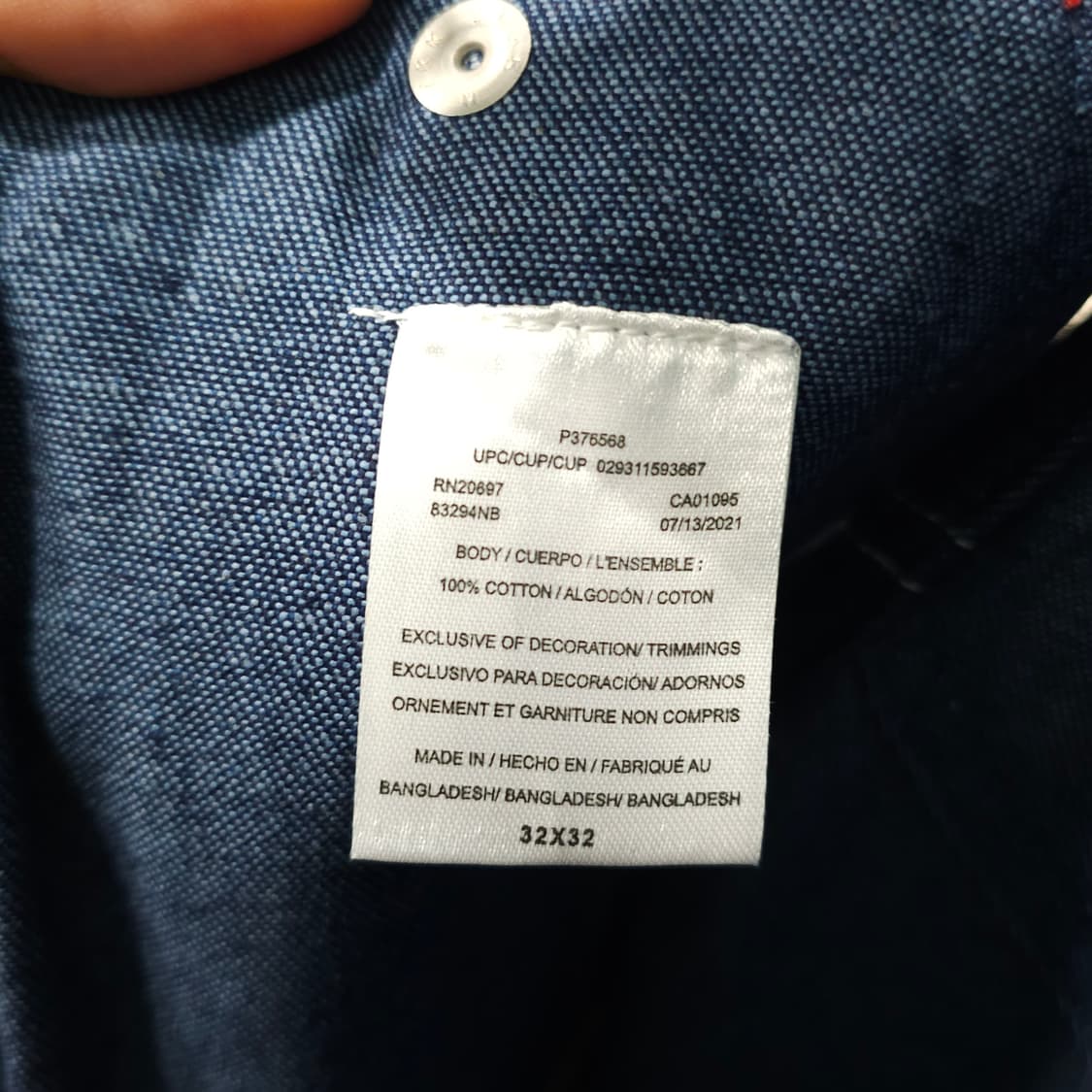 디키즈 데님 오버롤 팬츠- 32 상품이미지8