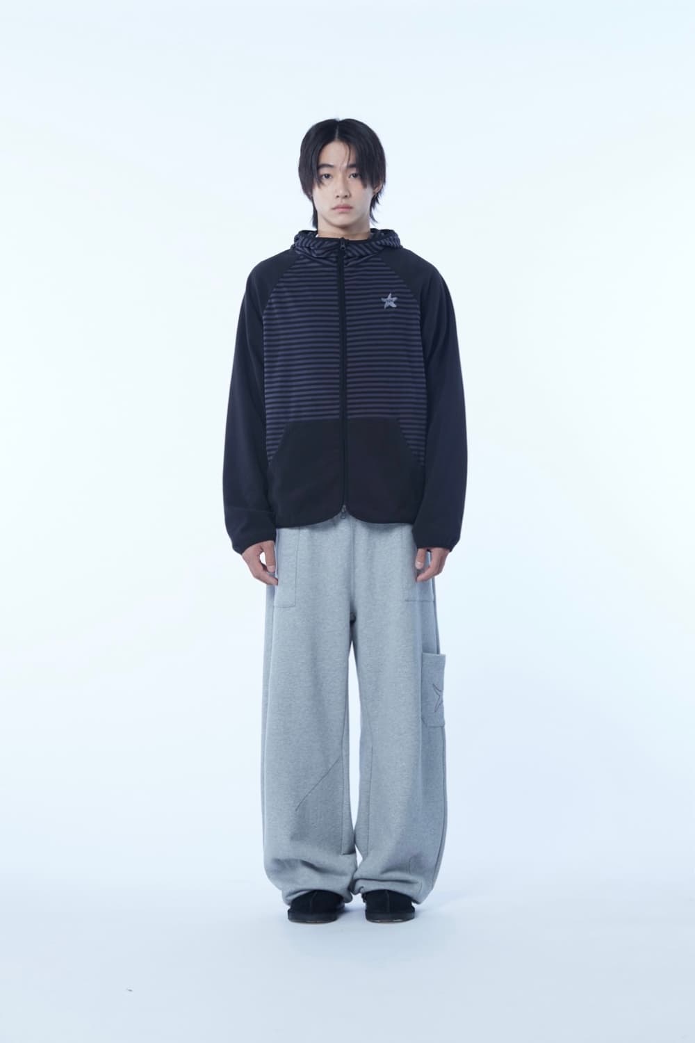  TCM stripe reglan fleece jarket  상품이미지2