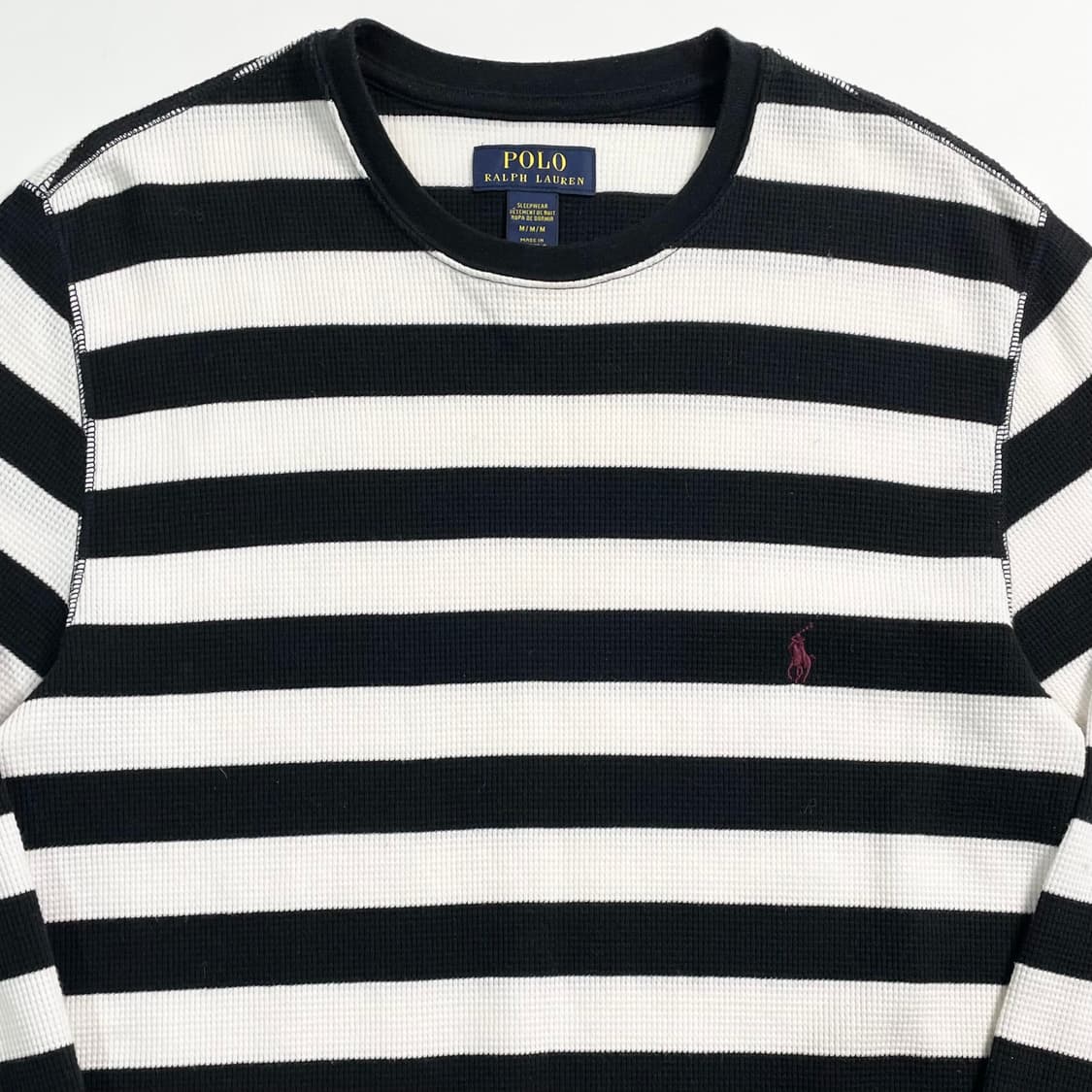 폴로 랄프로렌 스트라이프 와플 티 상품이미지2