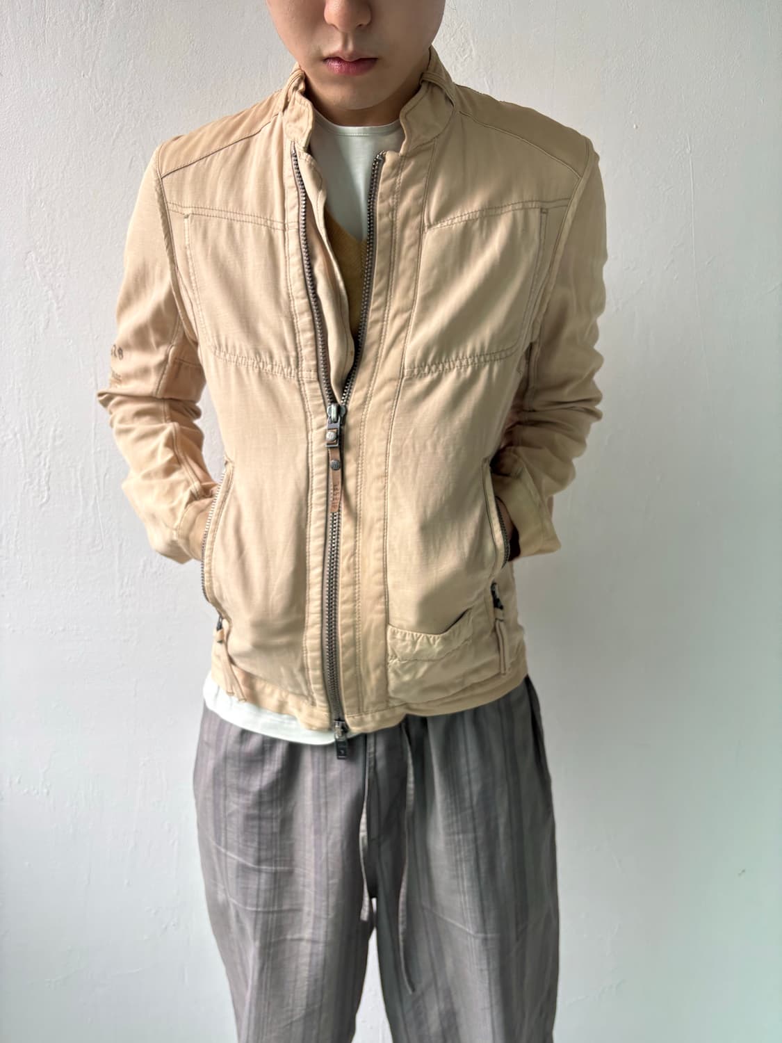 디젤 워싱 라이더 자켓 상품이미지3