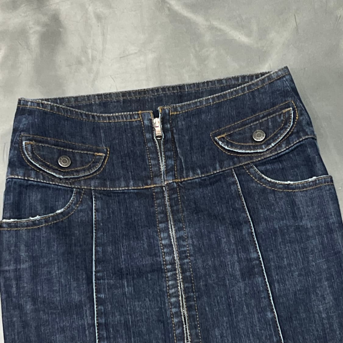  캘빈클라인 진스 집업 데님 스커트 y15958 상품이미지3