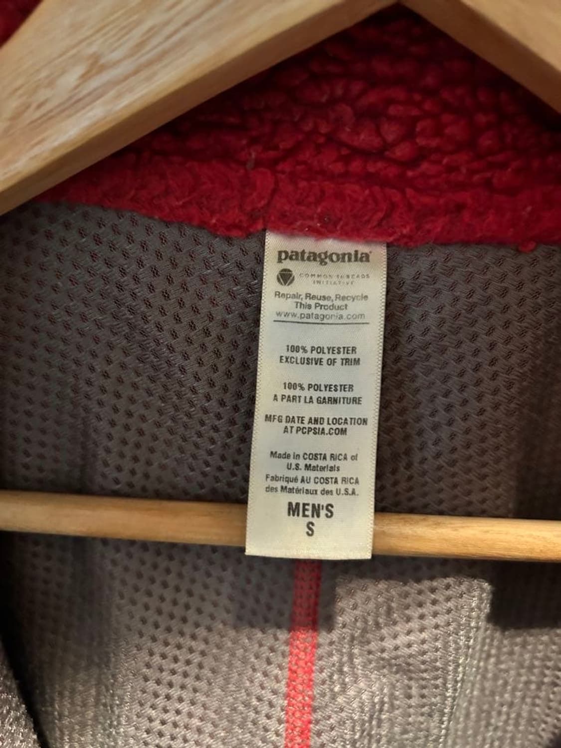 [S] 11's 파타고니아 레트로 X 파일 플리스 레드 상품이미지5