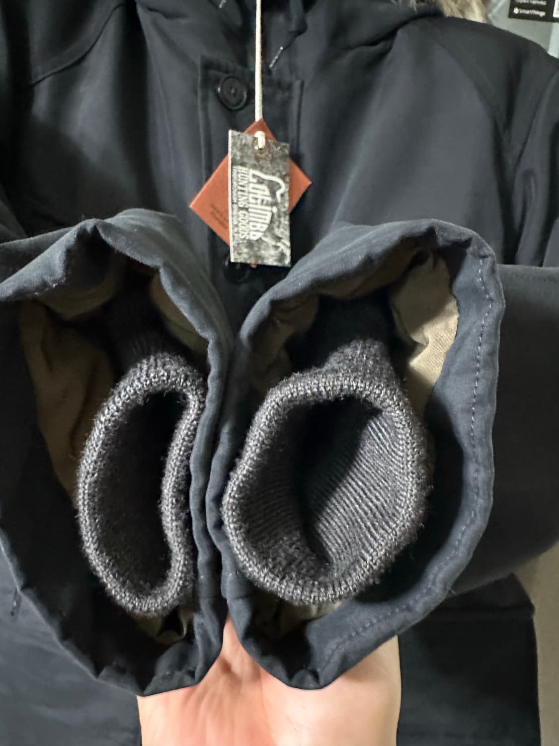 콜림보 테리피크 다운파카 블랙 (L) 상품이미지7