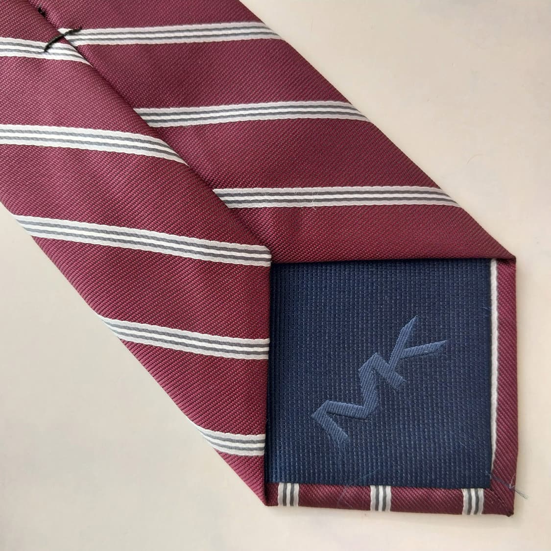 마이클 코어스 넥타이 와인 스트라이프 A+등급 K2211 상품이미지7