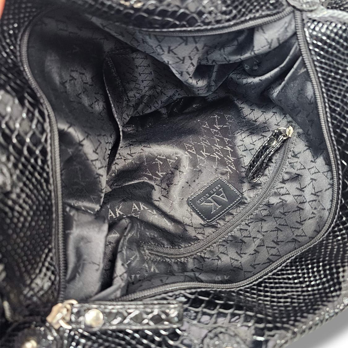 Anne Klein 앤클라인 블랙 가죽 토트백 상품이미지8