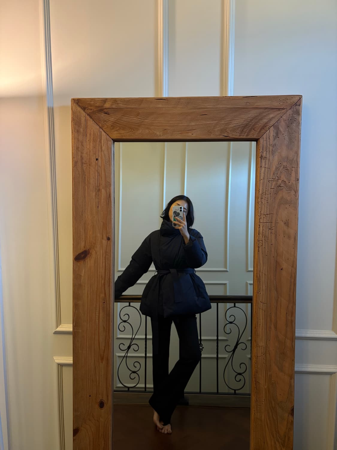 오르 네이비 구스 패딩 상품이미지1