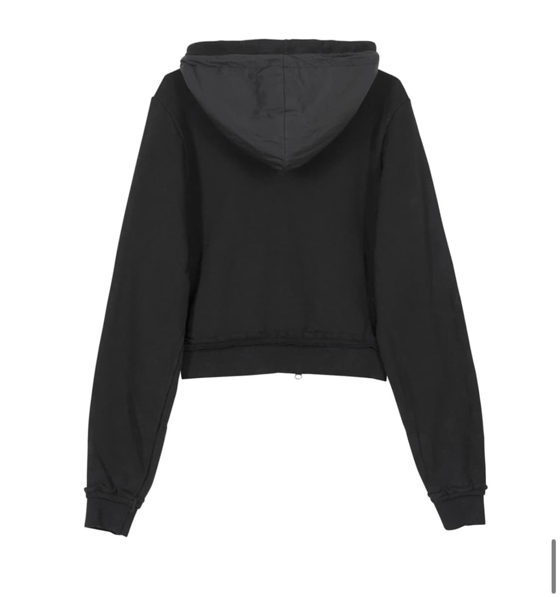 플레어업 레이어드 후드집업 블랙 1사이즈 상품이미지2