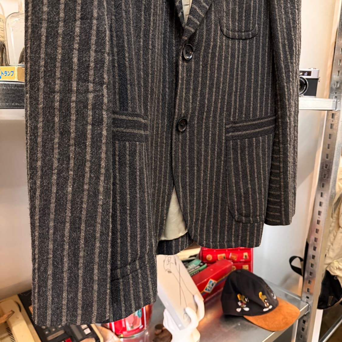 VOTOLO 챠콜 그레이 울 온방 블레이저 상품이미지3