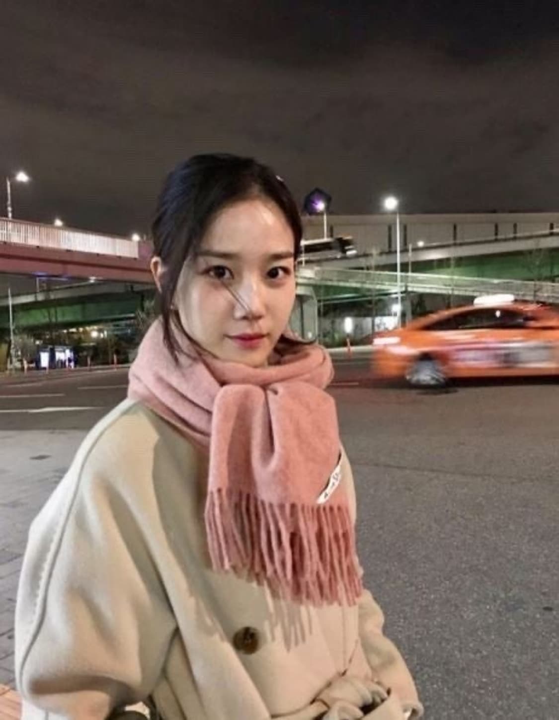 아크네스튜디오 목도리 머플러 로즈멜란지 상품이미지1