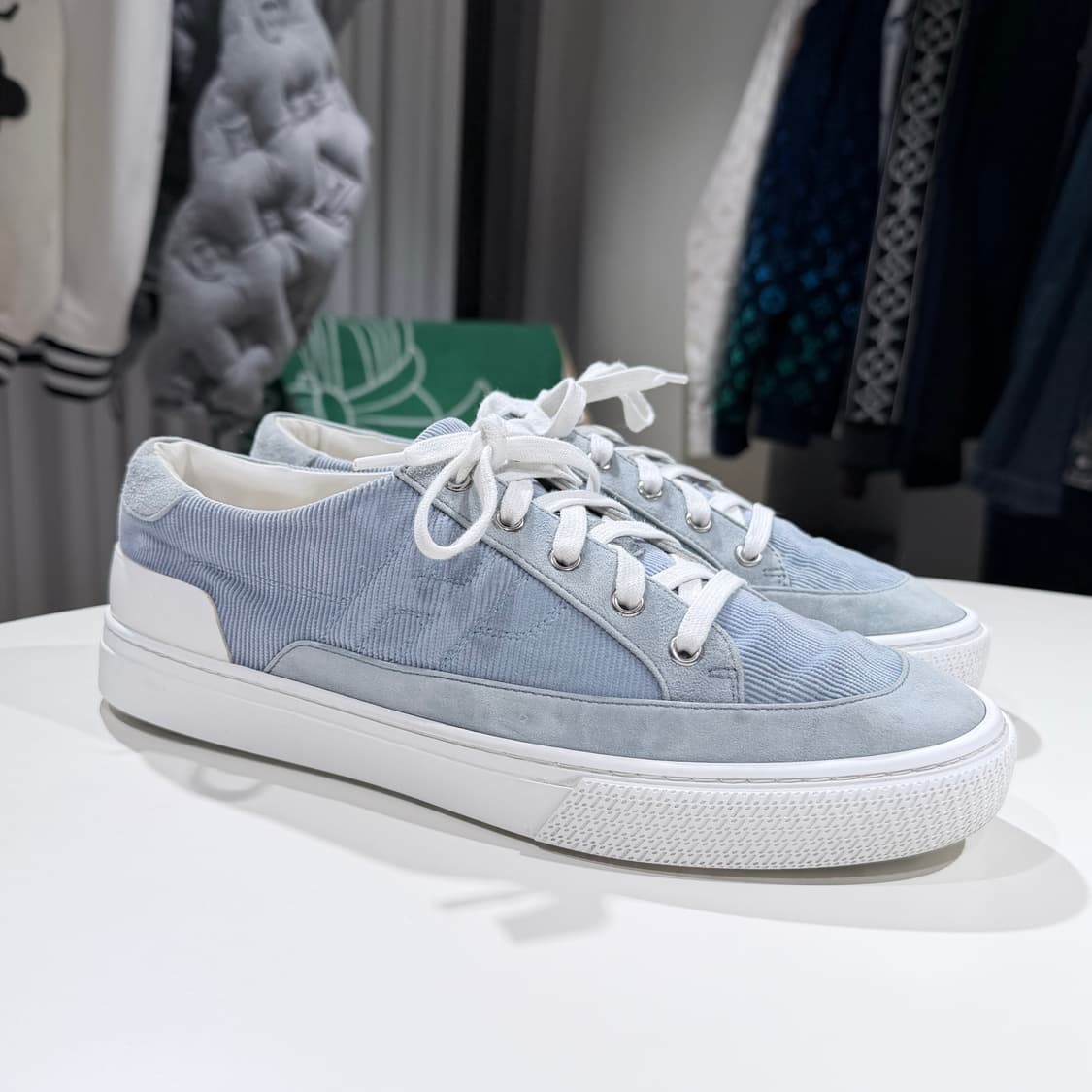 41.5 / 에르메스 H 딥 화이트 블루 스니커즈 상품이미지2