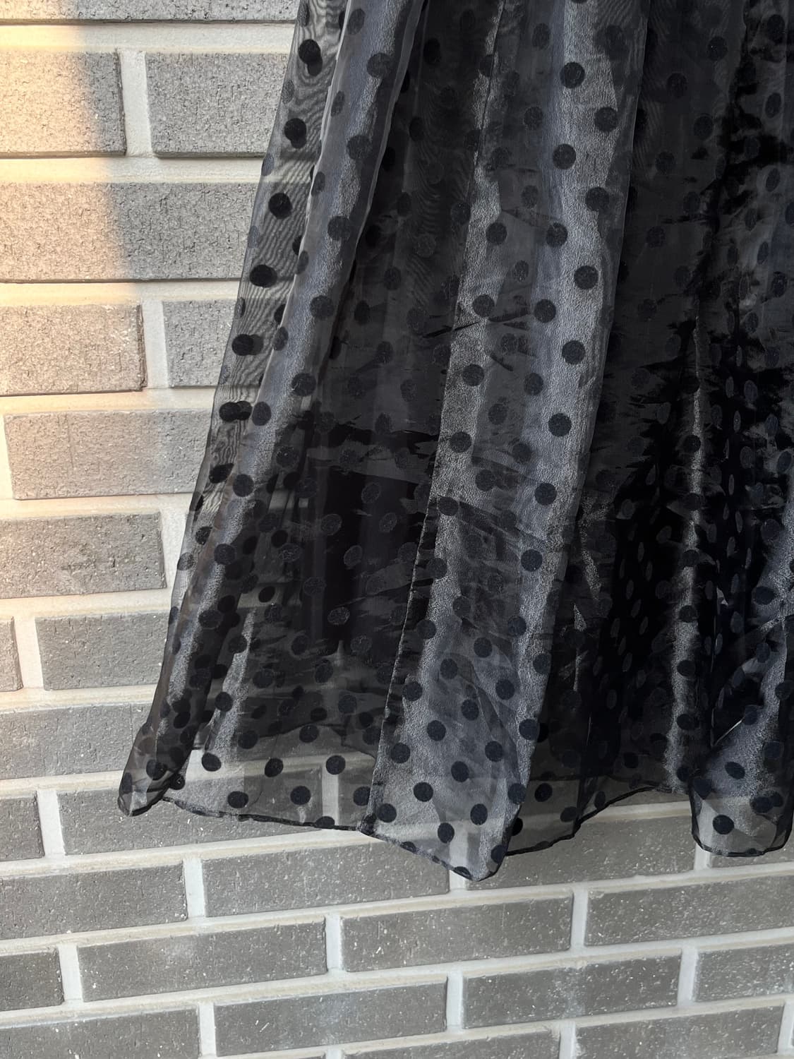YUJUNE 도트 튤 스커트 블랙 상품이미지7