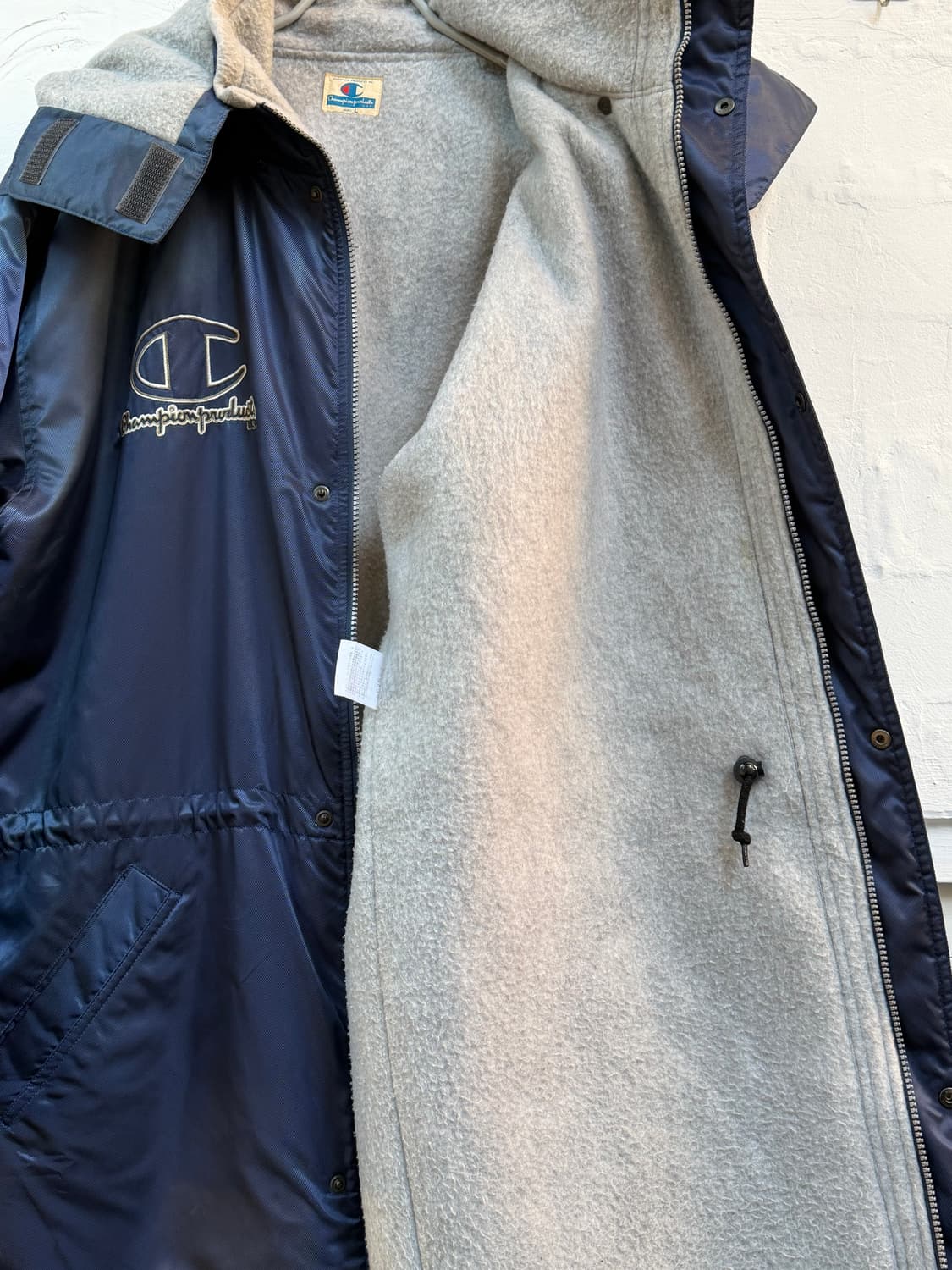 Champion 빅로고 코치 코트 돕바 네이비 L 상품이미지8