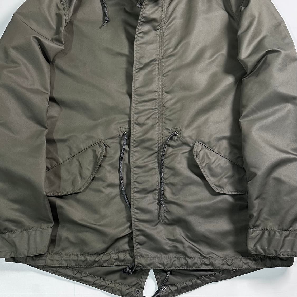 알파인더스트리 카키 후드 나일론 자켓 상품이미지4