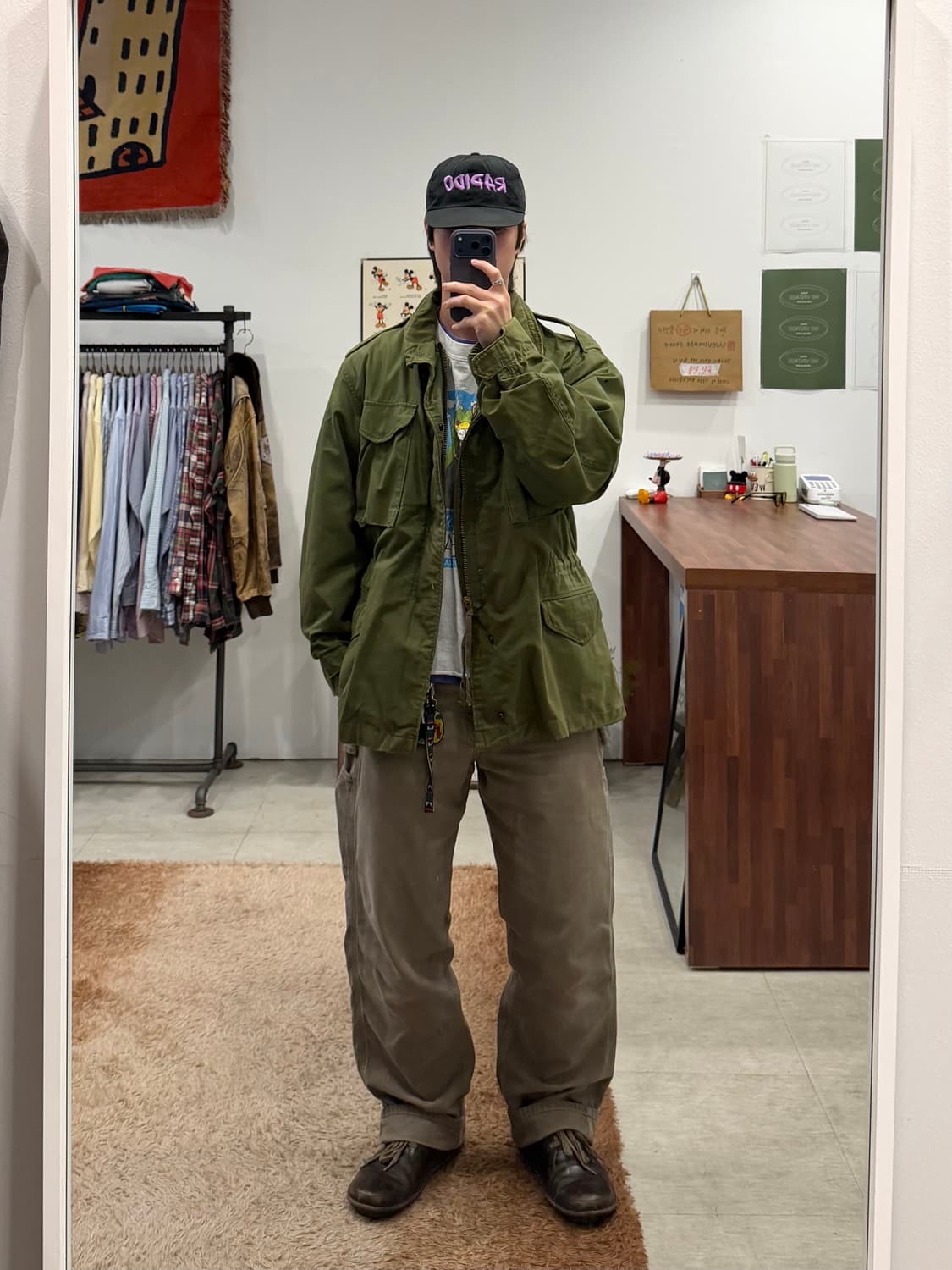 80s Military U.S.Army 미군 오리지날 M-65 필드 자켓 상품이미지2