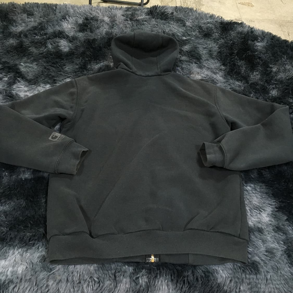 투티/0408 칼하트 블랙 후드 집업 rain depender 워크 자켓 상품이미지2