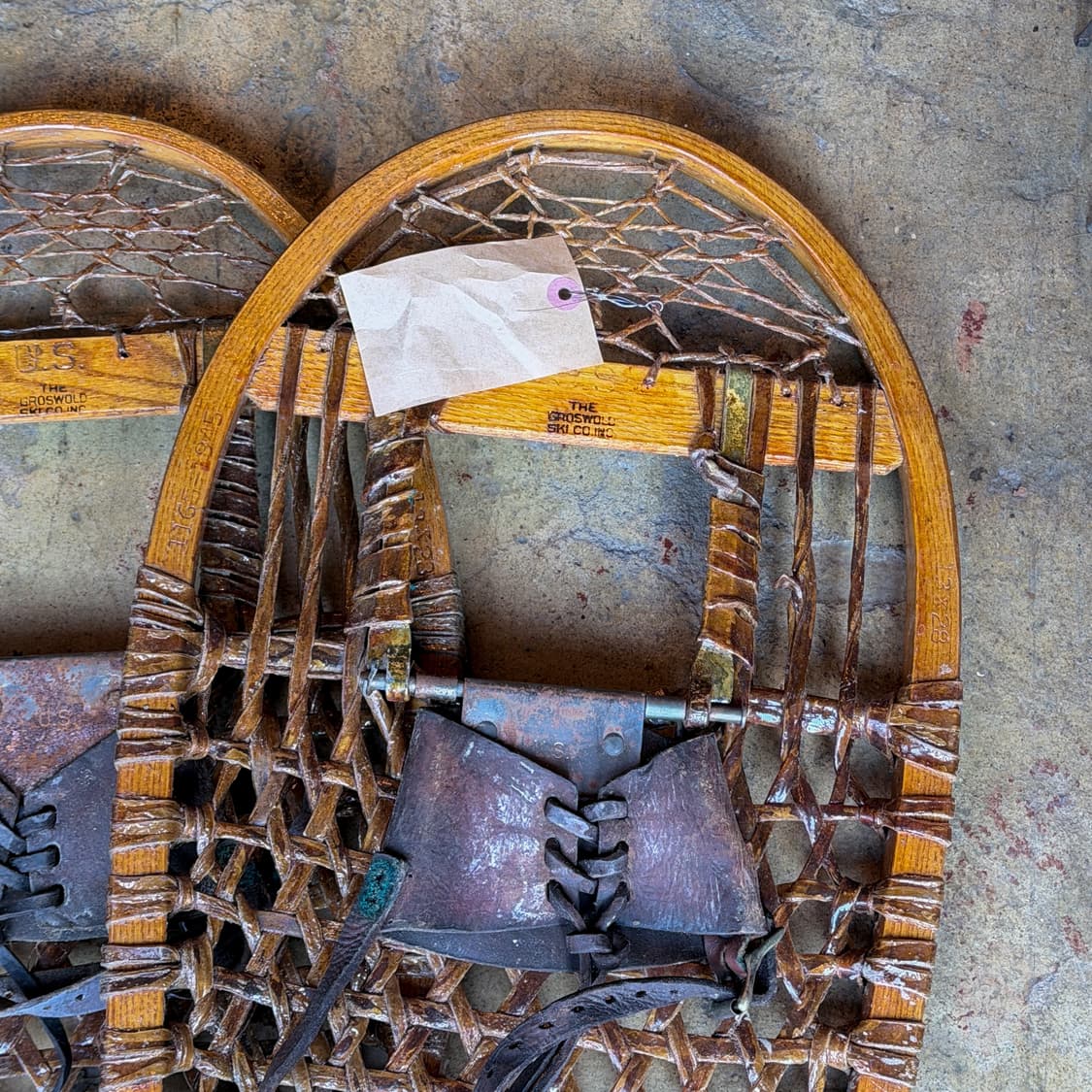 1945s WWII 미국 Groswold 고래힘줄 설피 상품이미지2