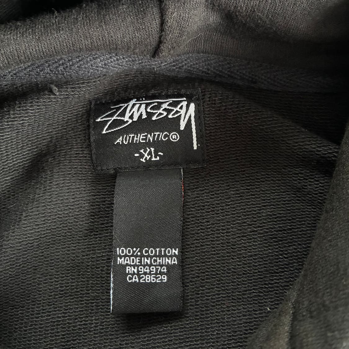 Stussy  스투시 00,s 아카이브 블랙 후드집업 상품이미지3
