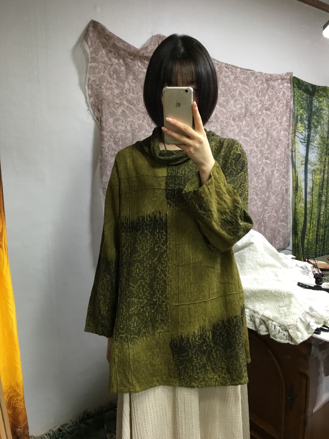 보헤미안 튜닉 상의 상품이미지1