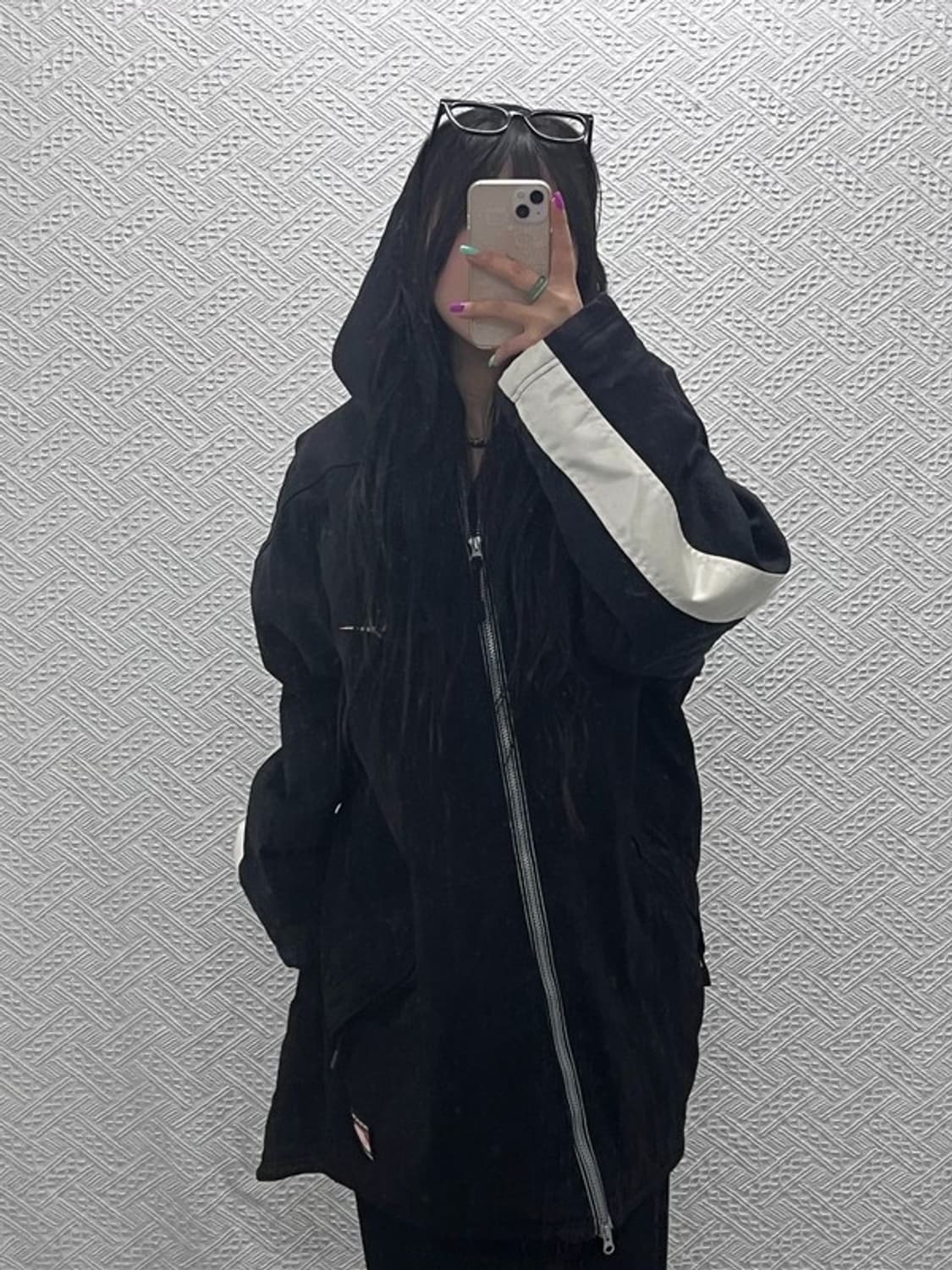 나이키 올드스쿨 배색 백스우시 누빔 바람막이 점퍼 돕바 M C07173 상품이미지2