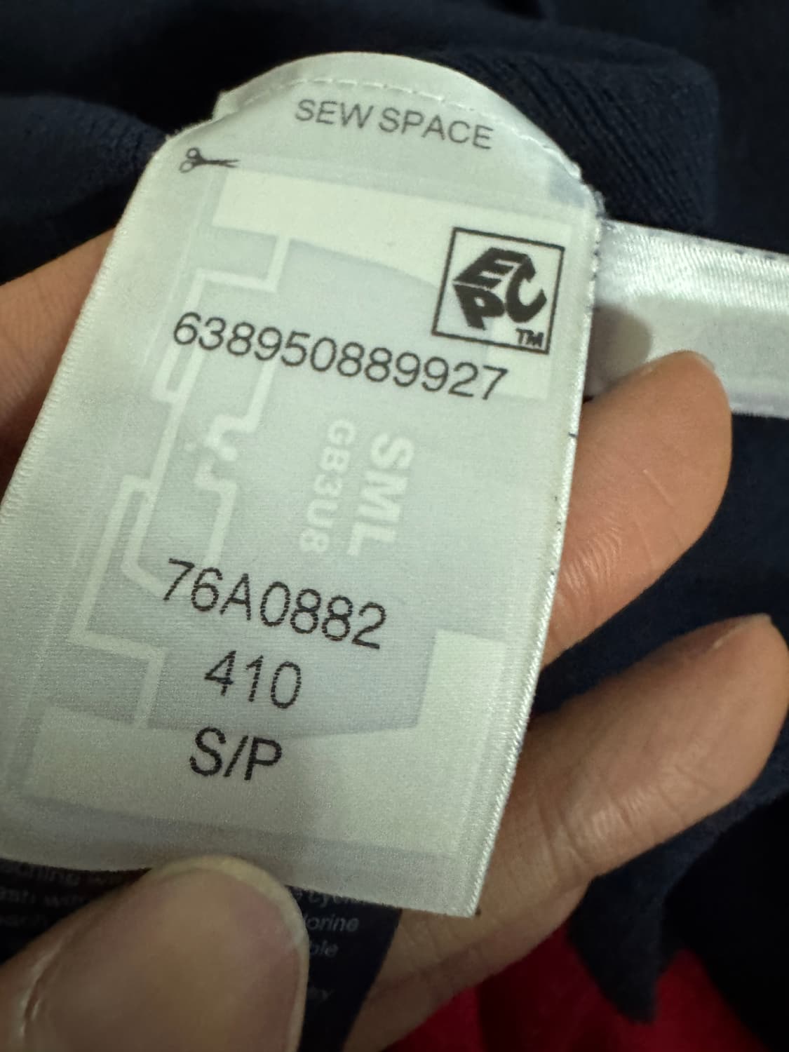 여성 타미힐피거 컬러블록 스판 코튼 니트 크롭 후드티 Xs 상품이미지4