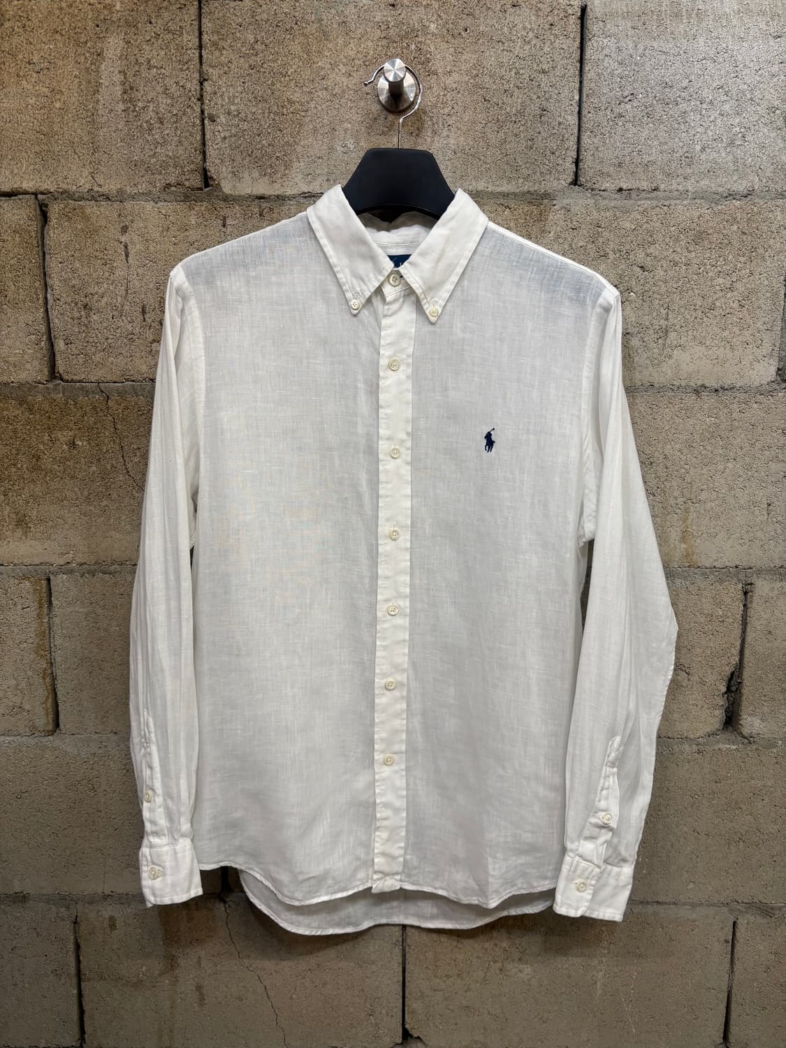 폴로 랄프 로렌 화이트 린넨 셔츠 상품이미지1