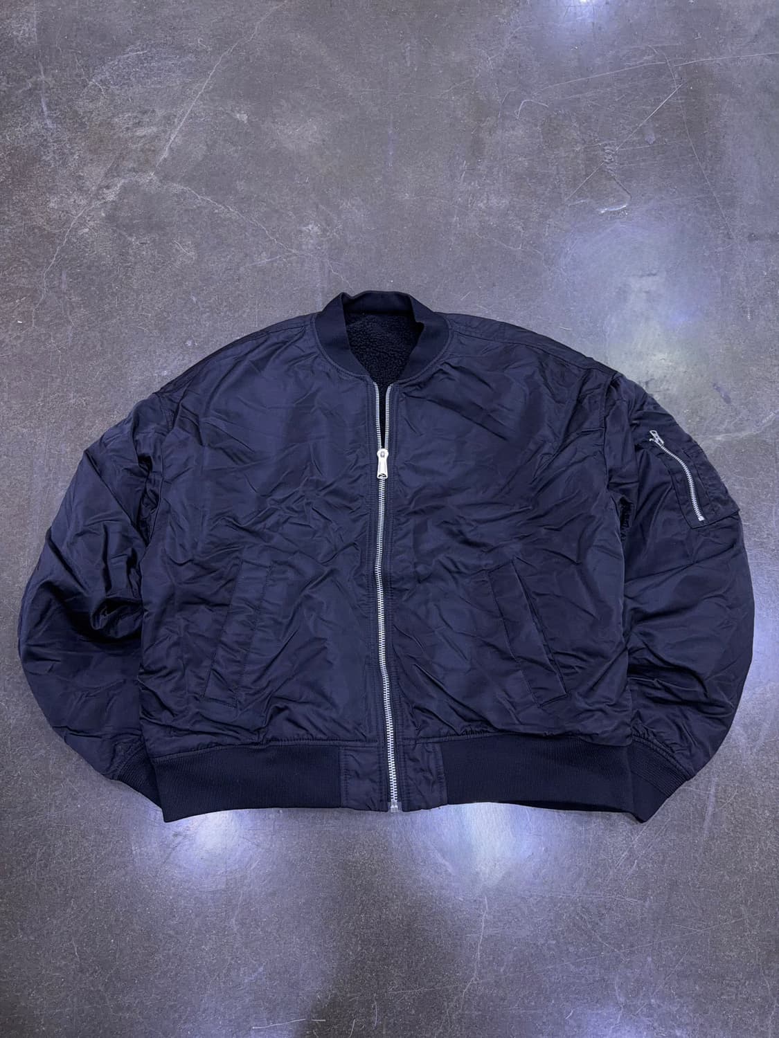 무신사스탠다드 오버사이즈 리버서블 플리스 MA-1 보머 자켓 2XL 상품이미지5