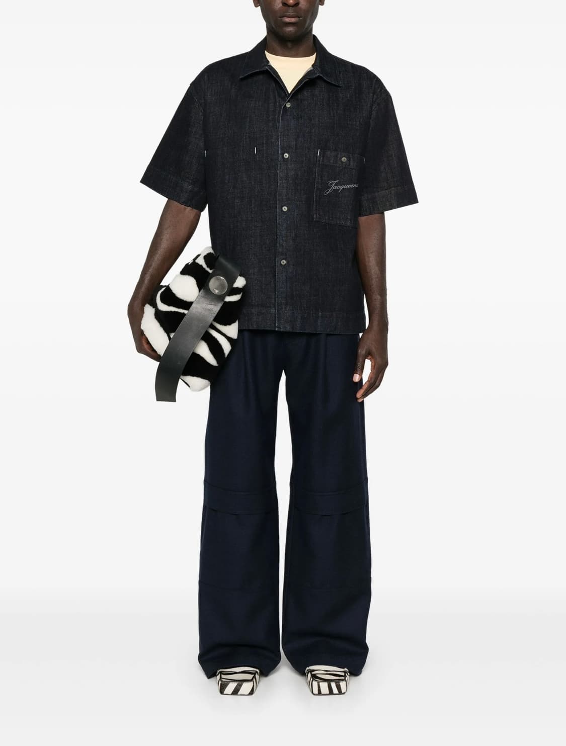 [48] 자크뮈스 알로에 드 님 데님 셔츠 다크 네이비 상품이미지7