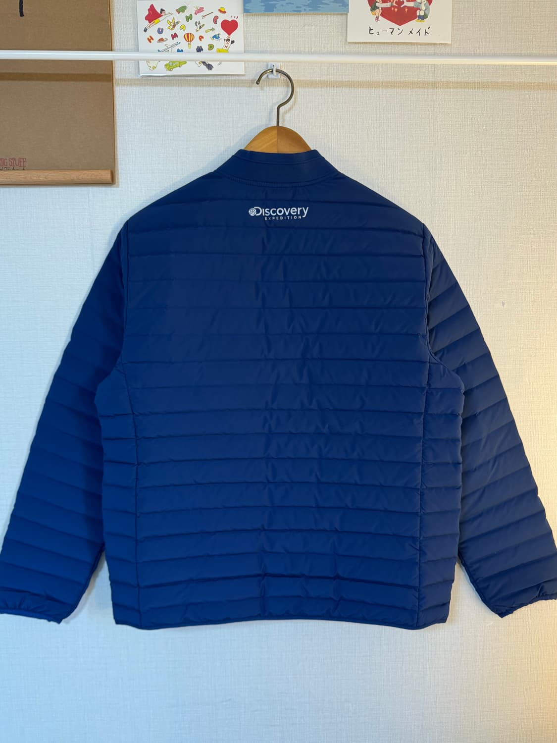 [M]디스커버리 구스다운 경량패딩 블루 상품이미지3