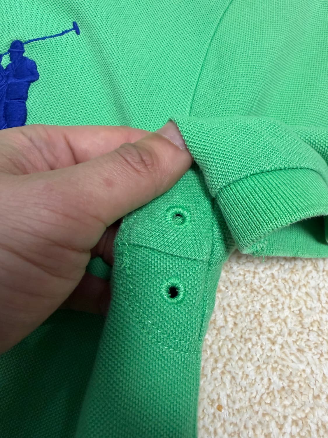 L) 폴로 랄프로렌 빅포니 카라티 그린 치프키프 상품이미지5