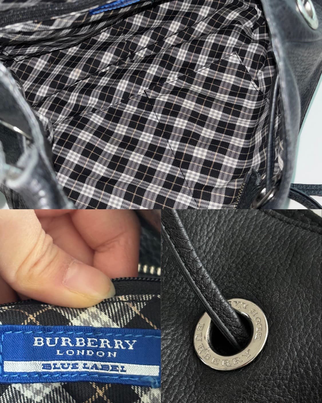 Burberry 버버리 블루라벨 블랙 레더 숄더백 상품이미지10