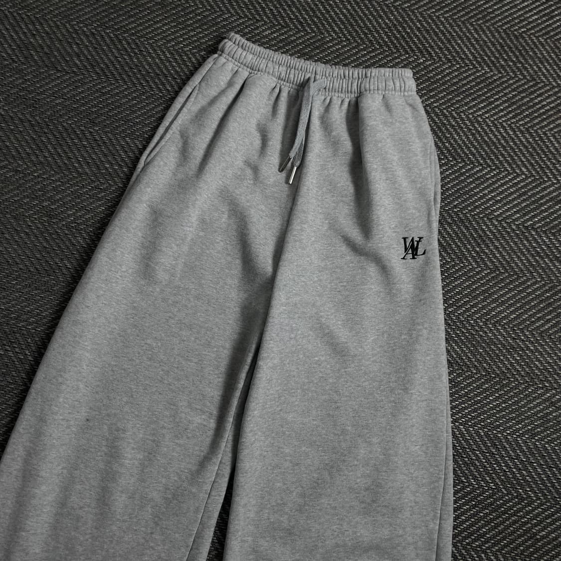 우알롱 시그니처 로고 그레이 와이드핏 스웻 팬츠 y 4271 상품이미지4