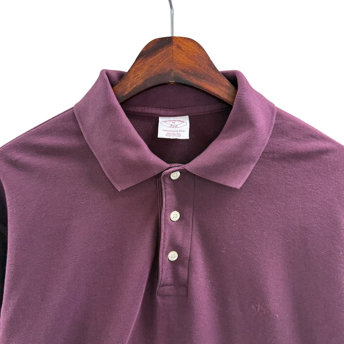 [M] 브룩스브라더스 버건디 카라티 상품이미지5