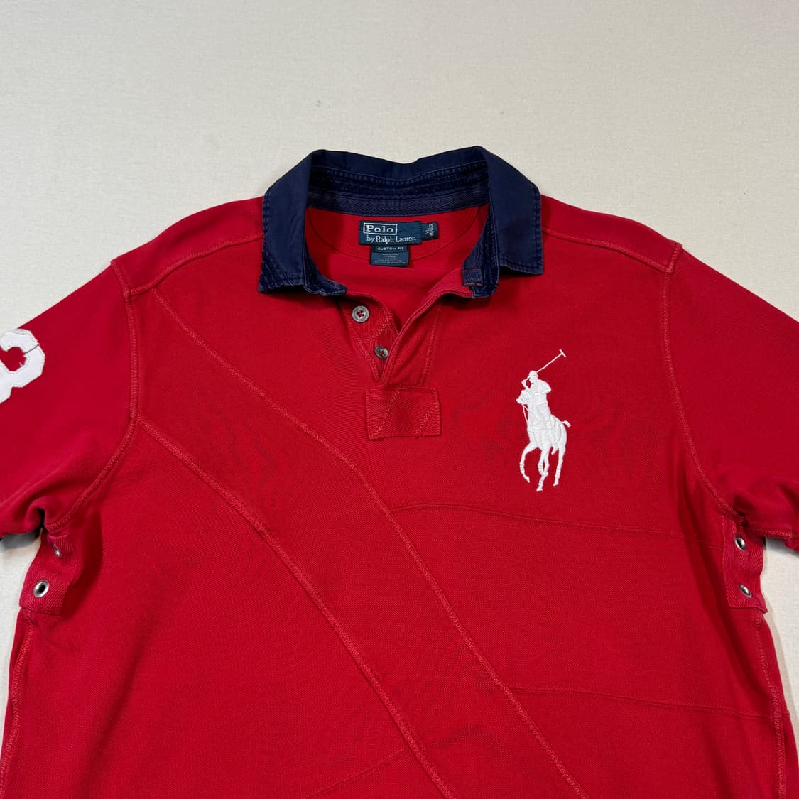 XL) 폴로 랄프로렌 빅포니 패치워크 PK 카라티 상품이미지3