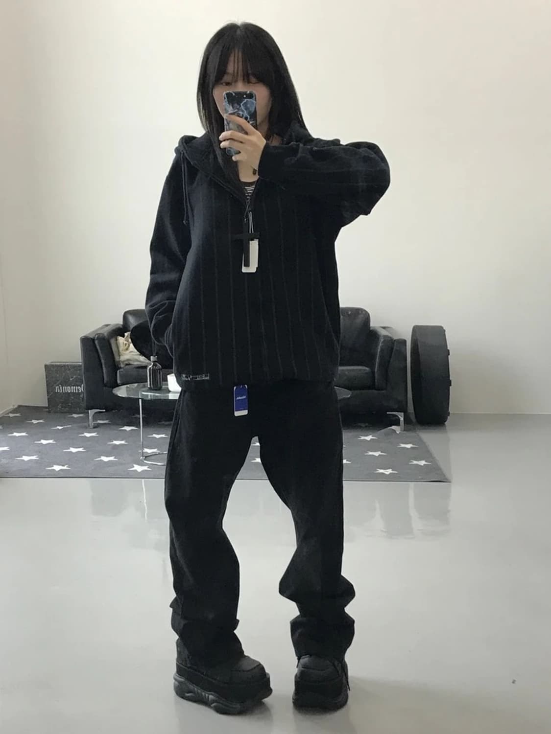 JPN 스트라이프 후드 상품이미지3
