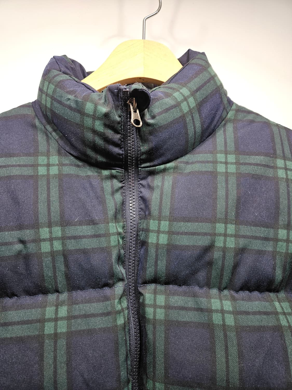 랩스튜디오 유니섹스 체크무늬 숏패딩 Free 상품이미지3