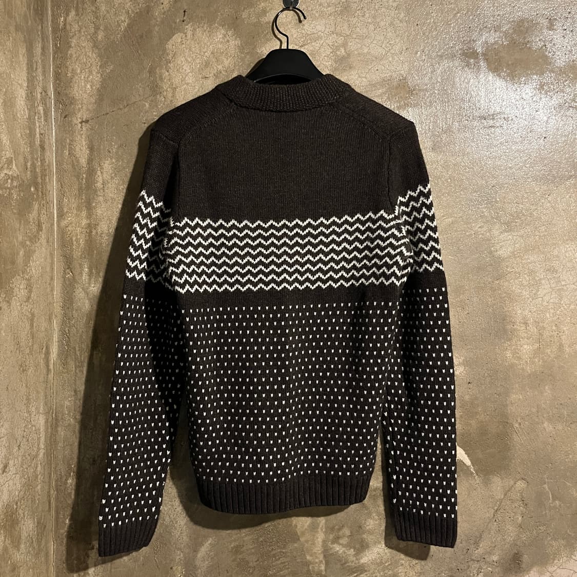 라코스테 패턴 브이넥 니트 상품이미지4