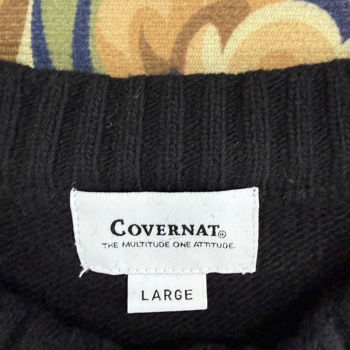 (L)커버낫 Covernat 스펠아웃 울 니트(블랙) 상품이미지2
